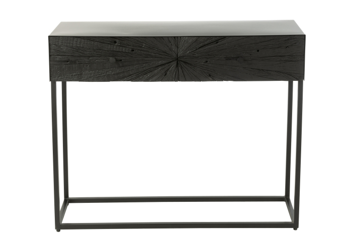 Consola, Shanil Lemn/Metal, Negru [2]