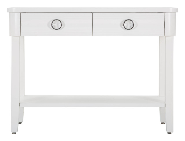 Consola Shine, Lemn/MDF/Metal, Alb, 82x110x40 cm [3]