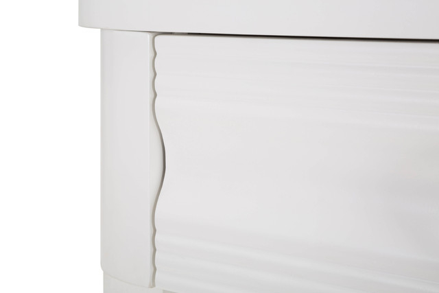 Consola Shine, Lemn/MDF/Metal, Alb, 82x110x40 cm [7]