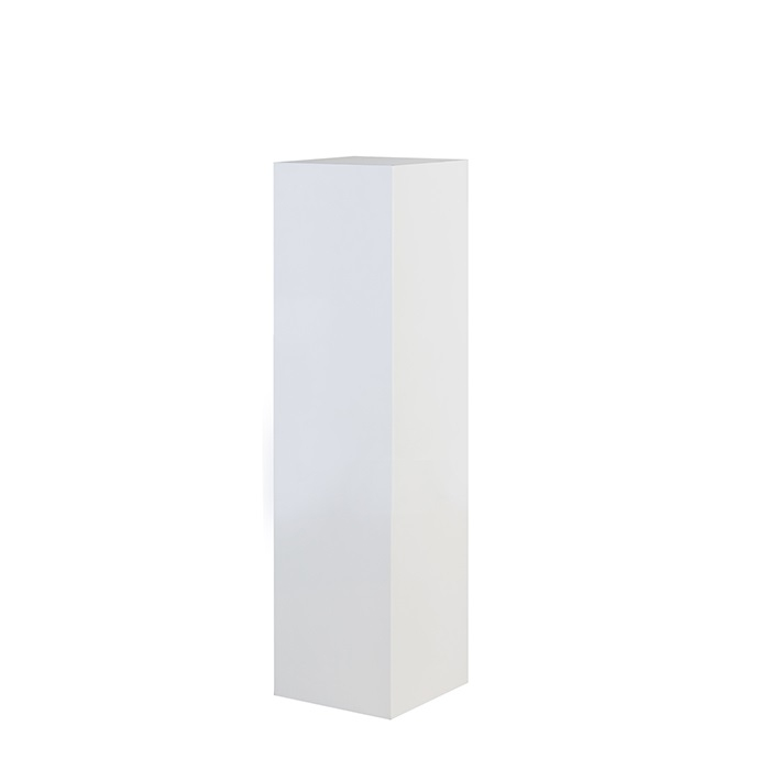 Consola Solid alb, rasina fibra de sticla, 27x27x100 cm