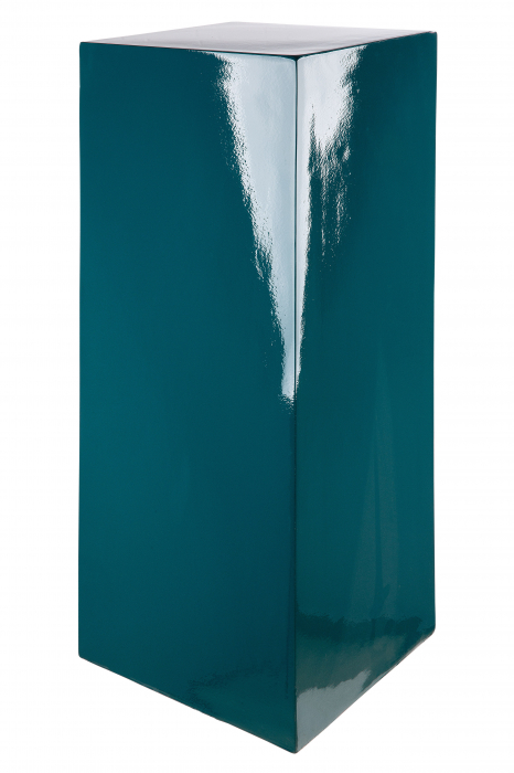 Consola Solid, Fibra de sticla Rasina, Albastru petrol, 27x100x27 cm GILDE