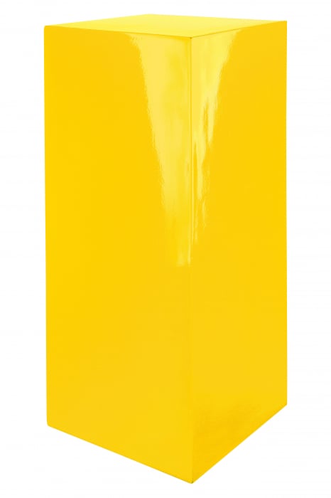 Consola Solid, Fibra de sticla Rasina, Galben, 27x100x27 cm GILDE