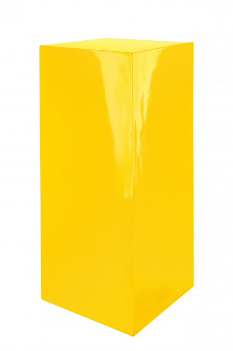 Consola Solid, Fibra de sticla Rasina, Galben, 27x70x27 cm GILDE