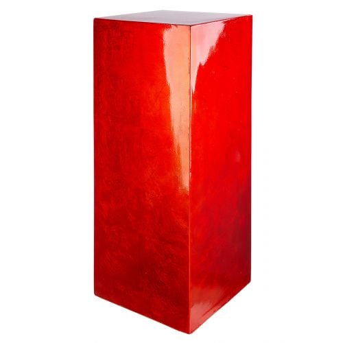 Consola Solid, Fibra de sticla Rasina, Rosu, 27x100x27 cm