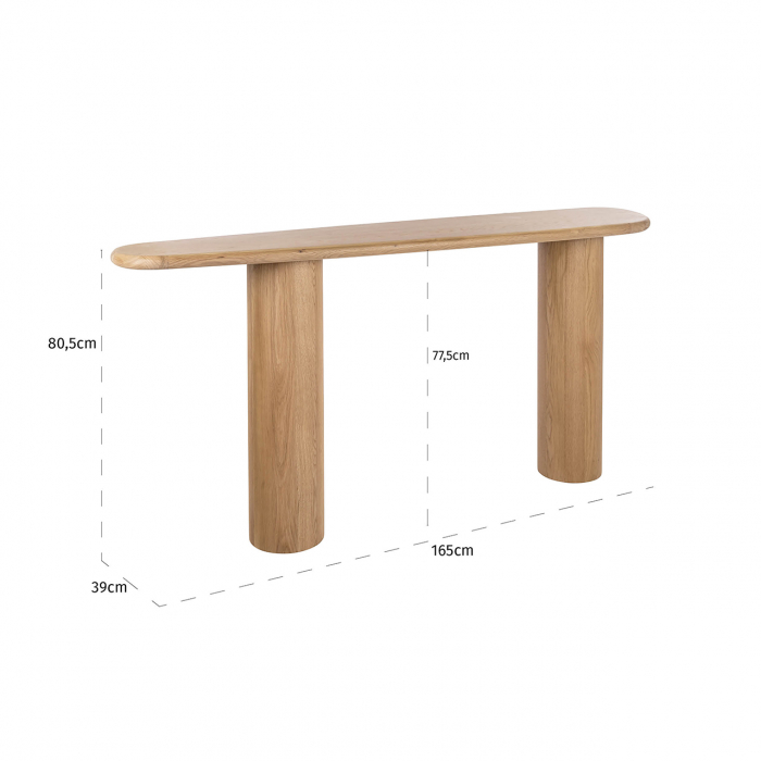 Consolă Oakley (stejar natur) [4]