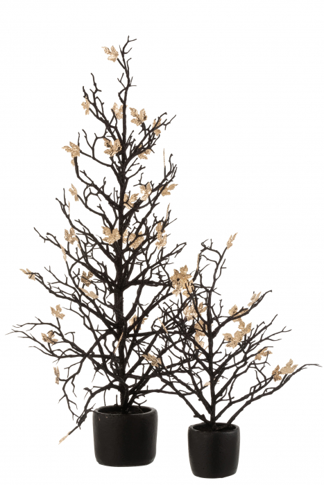 Decoratiune, Material sintetic, Negru, 8x8x71 [2]