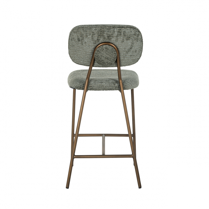 Scaun de bar Counter Xenia gri / auriu mat [3]