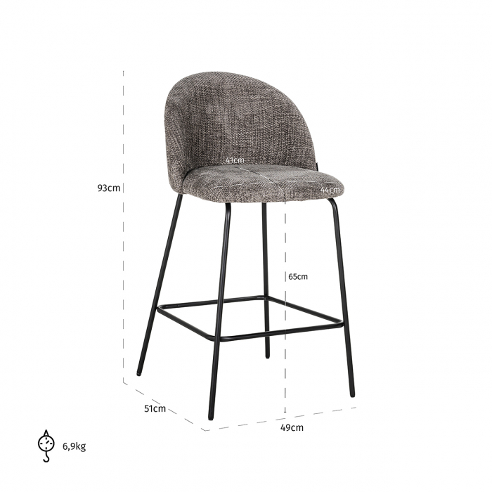 Counter stool Alyssa wood renegade (Renegade wood 108) [5]