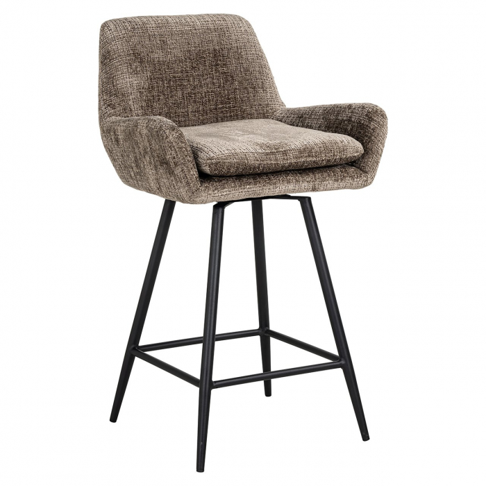Scaun de bar Linsey, (Niagara 104 Stone Chenille), Dims: 91.0 x 54.0 x 53.0 cm [1]