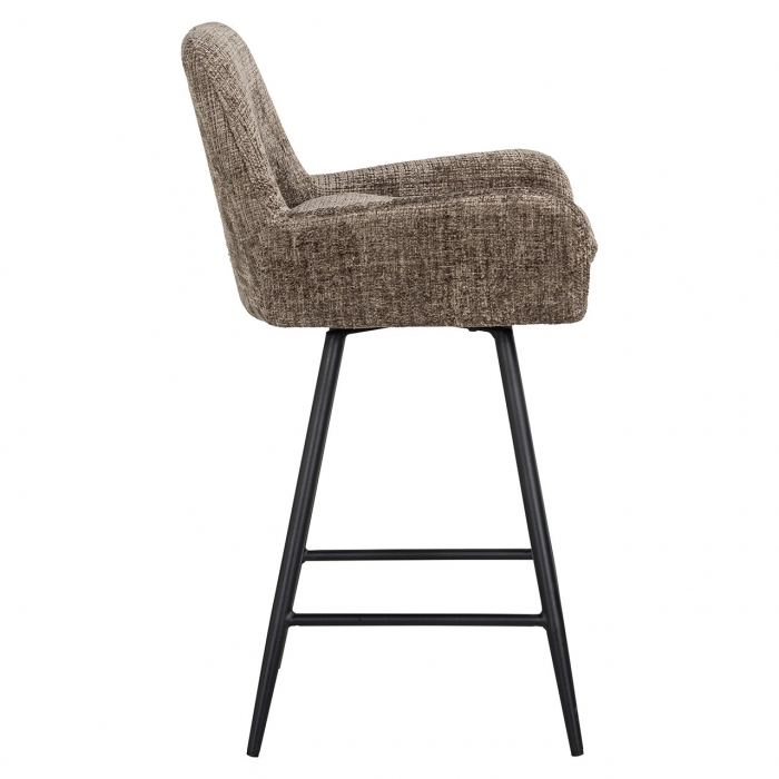 Scaun de bar Linsey, (Niagara 104 Stone Chenille), Dims: 91.0 x 54.0 x 53.0 cm [2]