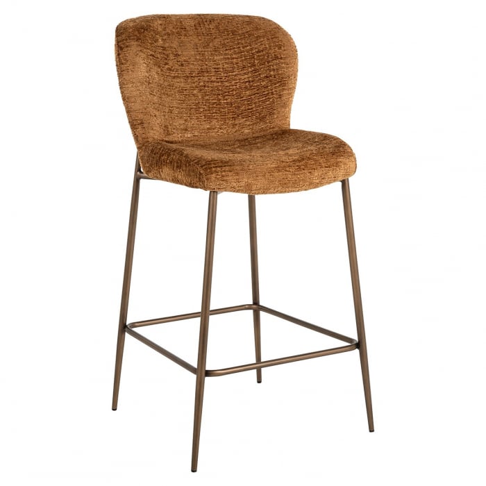 Scaun de bar Odarby (Fusion cognac 28), Dims: 96.0 x 49.0 x 55.0 cm [1]
