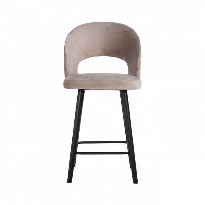 Scaun de bar Counter  Savoy bej  catifelat [4]