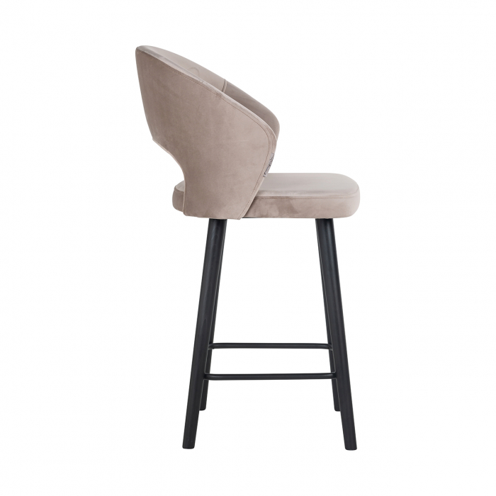 Scaun de bar Counter  Savoy bej  catifelat [2]