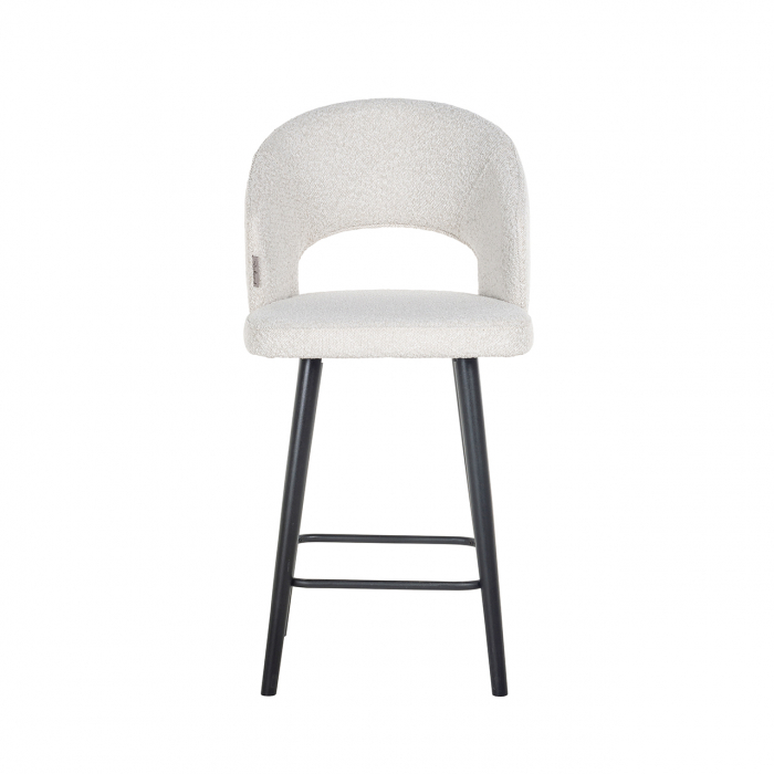 Scaun de bar Counter  Savoy alb  bouclé [4]