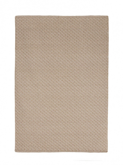 Covor Bhajan, Fibra sintetica, Bej, 170x0.8x240 cm