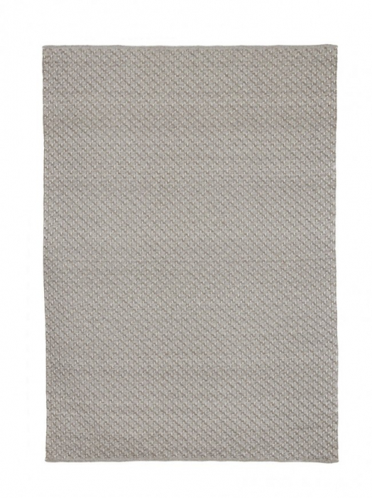 Covor Bhajan, Fibra sintetica, Gri, 200x0.8x300 cm