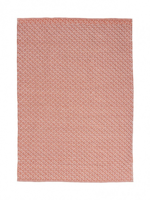 Covor Bhajan, Fibra sintetica, Roz, 170x0.8x240 cm