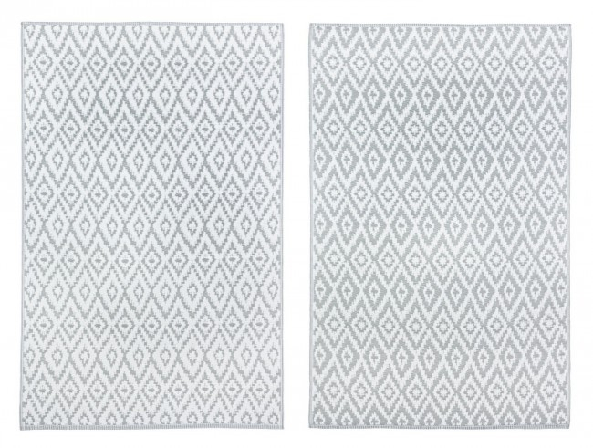 COVOR ROMB GRI-ALB 120X180 [1]