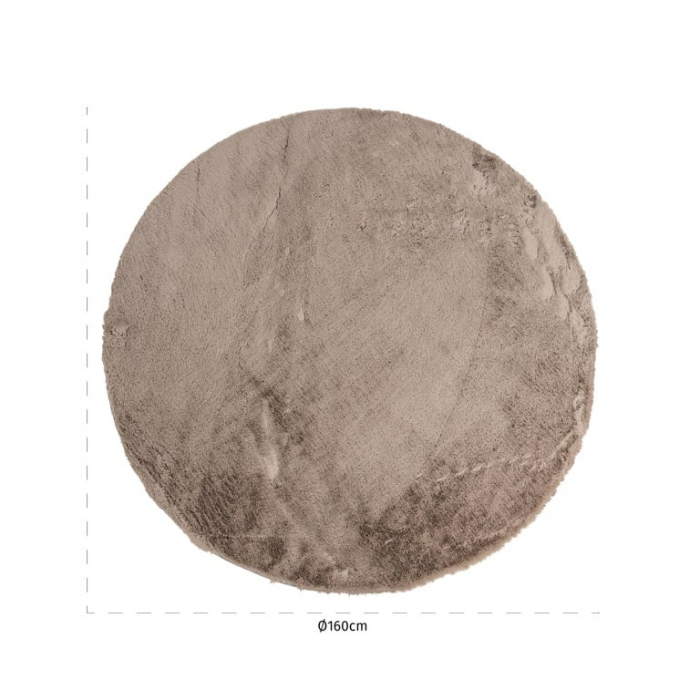 Covor Saifo furry 160Ø (Nisip) [3]