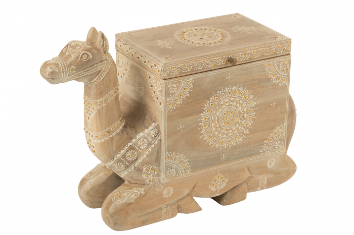 Cufar Camel, Lemn de Mango, Natur/Alb [1]