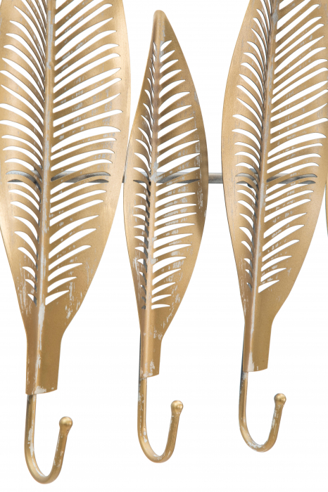 Cuier Long Leaf, Fier, Auriu, 65x42.5x6 cm [4]