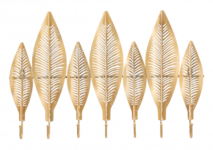 Cuier Long Leaf, Fier, Auriu, 65x42.5x6 cm [5]