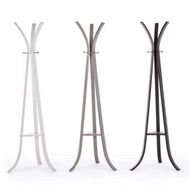 Cuier, metal, alb, 60x60x180cm [2]