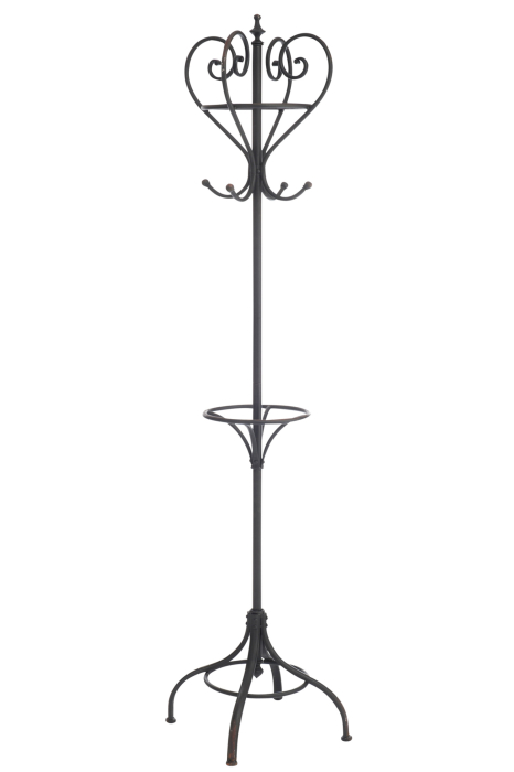 Cuier Round , Metal, Negru, 51x51x189 cm [1]