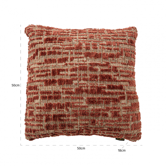 Pernă Elin 50x50 (Dalia 511 Terra), Dims: 50.0 x 50.0 x 18.0 cm [2]