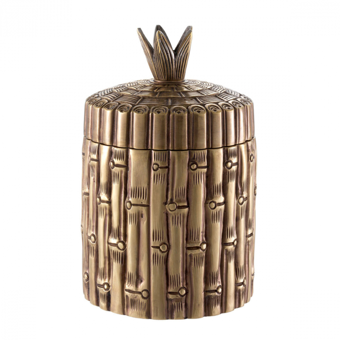 Cutie Bamboo rotund, finisaj din alamă cu aspect vintage [1]