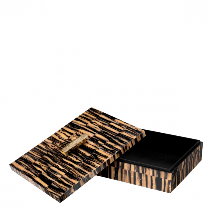 Cutie Capitola L negru maro, Dims: L. 41 | W. 30.5 | H. 13  (CM) [3]