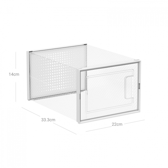 Cutie de pantofi din plastic, 33.3x23x14cm, SONGMICS [7]