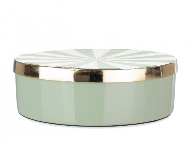 Cutie Decorativa Donya Verde cu Capac D20,5 [1]