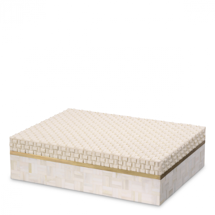 Cutie depozitare Seaside L alb crem, Dims: L. 40 | W. 30 | H. 11  (CM) [1]