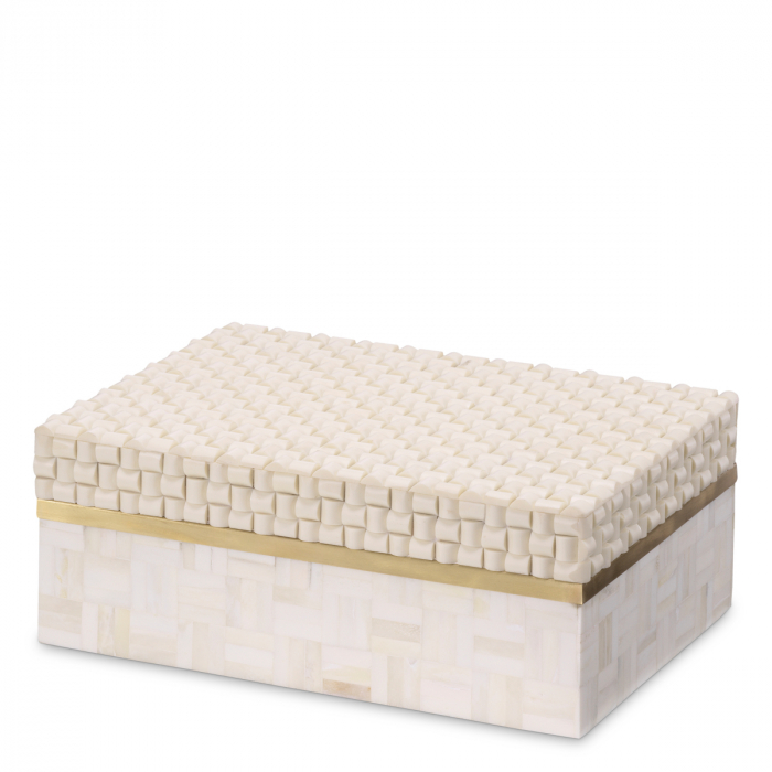 Cutie depozitare Seaside S alb crem, Dims: L. 28.5 | W. 20.5 | H. 11.5  (CM) [1]