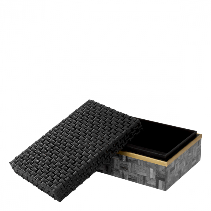 Cutie depozitare Seaside S negru gri, Dims: L. 28.5 | W. 20.5 | H. 11.5  (CM) [3]