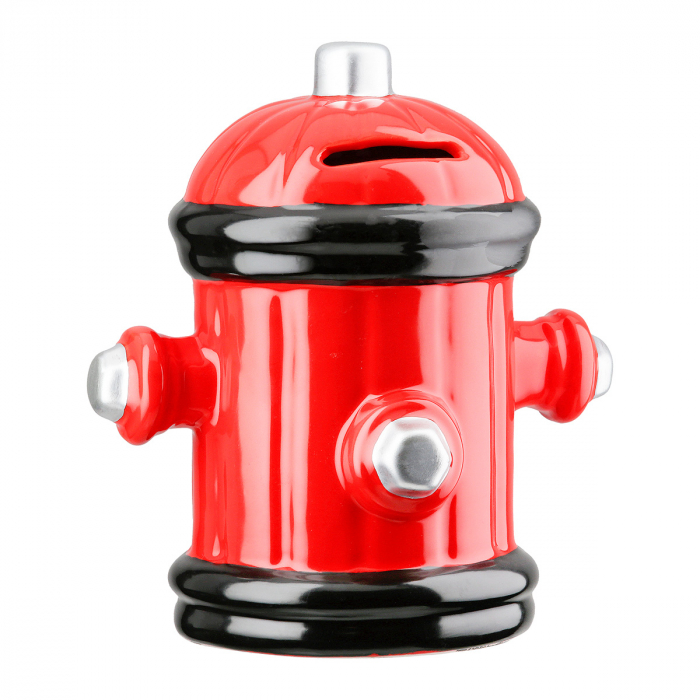 Cutie Economii, Hidrant, Ceramica, rosu, PU 6, L. 12 cm, L. 14,5 cm, H. 16 cm [2]