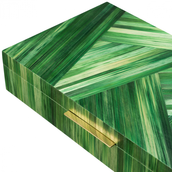Cutie Harvard, model paie verde, Dimensiuni: L. 33 | W. 19 | H. 6.5   [4]