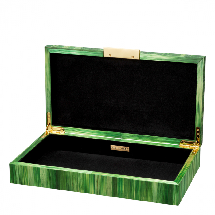 Cutie Harvard, model paie verde, Dimensiuni: L. 33 | W. 19 | H. 6.5   [3]