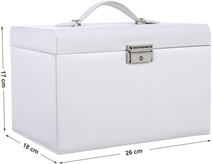 Cutie pentru bijuterii, SONGMICS, 26*18*17cm [7]