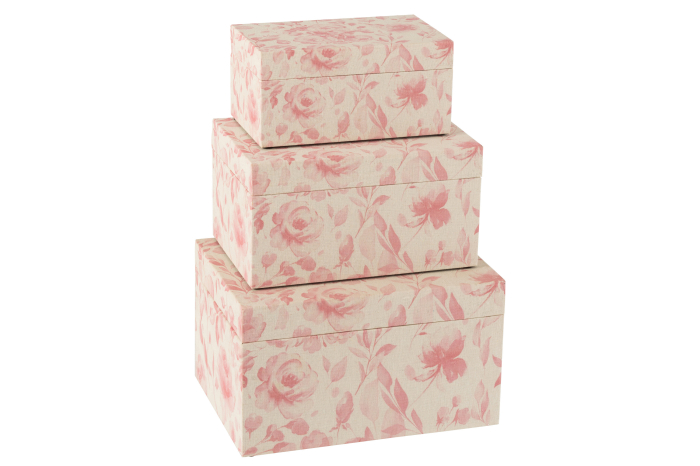 Cutii cadou, set 3, Trandafiri, Mdf [3]