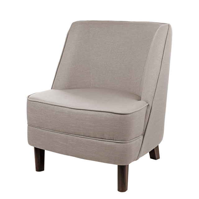 DAVE scaun, aspect de in, rose, picioare de lemn h.81 cm aspect