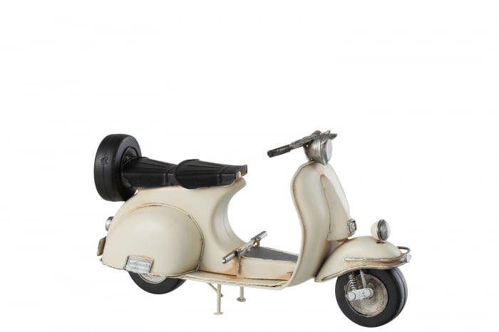 Deco scooter, Metal, Bej, 28.5x10.5x15