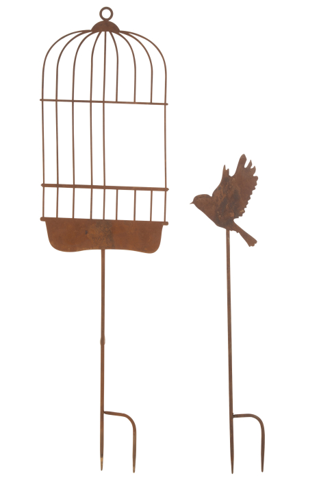 Decoratiune/accesorii pentru gradina, Metal, Maro, 28x1x103 [1]