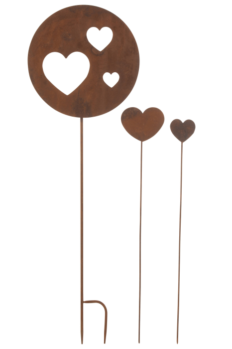 Decoratiune/accesorii pentru gradina, Metal, Maro, 33x1x100 [1]