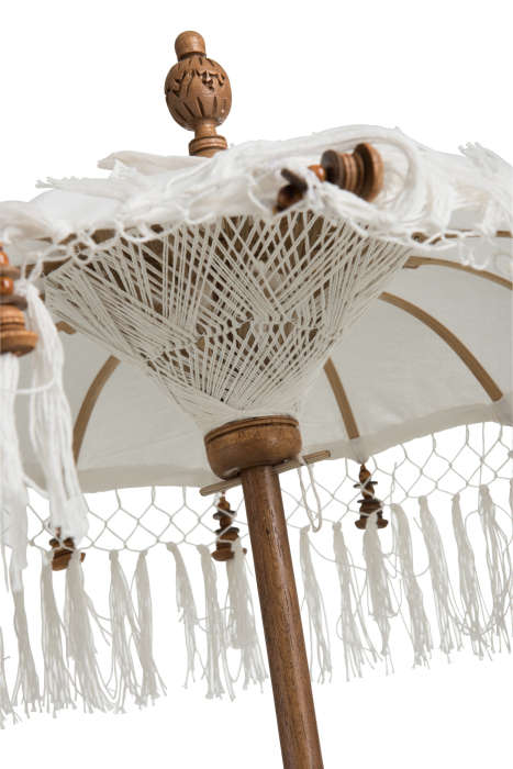 Decoratiune/accesorii pentru gradina, Textil, Alb, 50x50x90.5 [3]