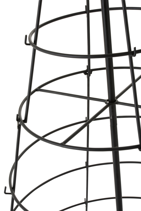 Decoratiune, Brad Metal , Negru, 94.5x94.5x188 [3]