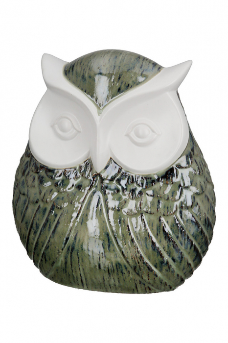 Decoratiune bufnita, WINGS, ceramica, 12X22X25 cm [2]