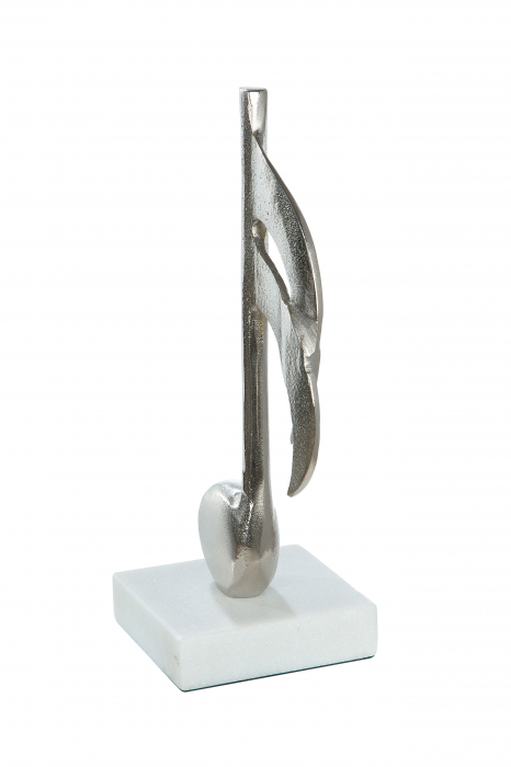 Decoratiune Clef, Aluminiu, Argintiu, 16x65x10 cm [3]