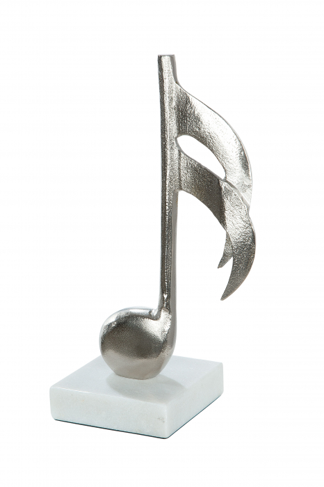 Decoratiune Clef, Aluminiu, Argintiu, 16x65x10 cm [4]